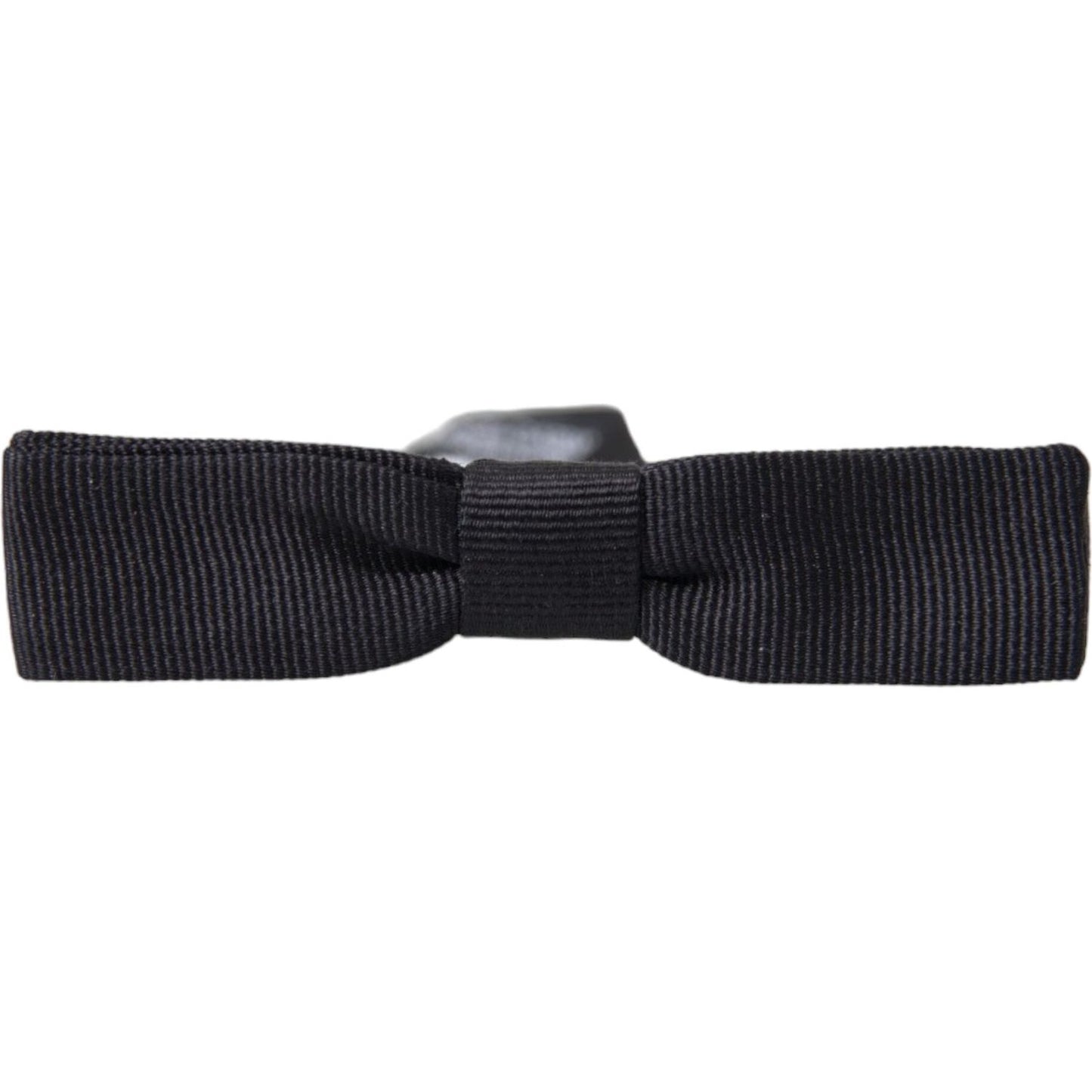 Dolce & Gabbana Black Silk Adjustable Men Neck Bow Tie Dolce & Gabbana