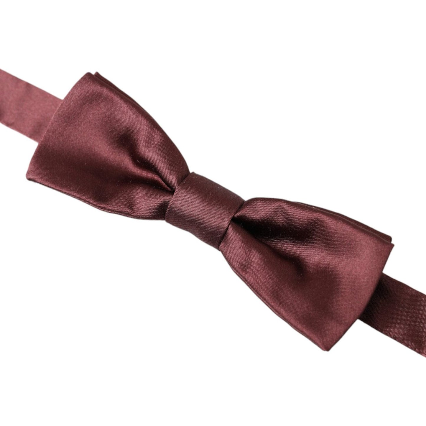 Dolce & Gabbana Brown Silk Adjustable Neck Men Bow Tie Dolce & Gabbana