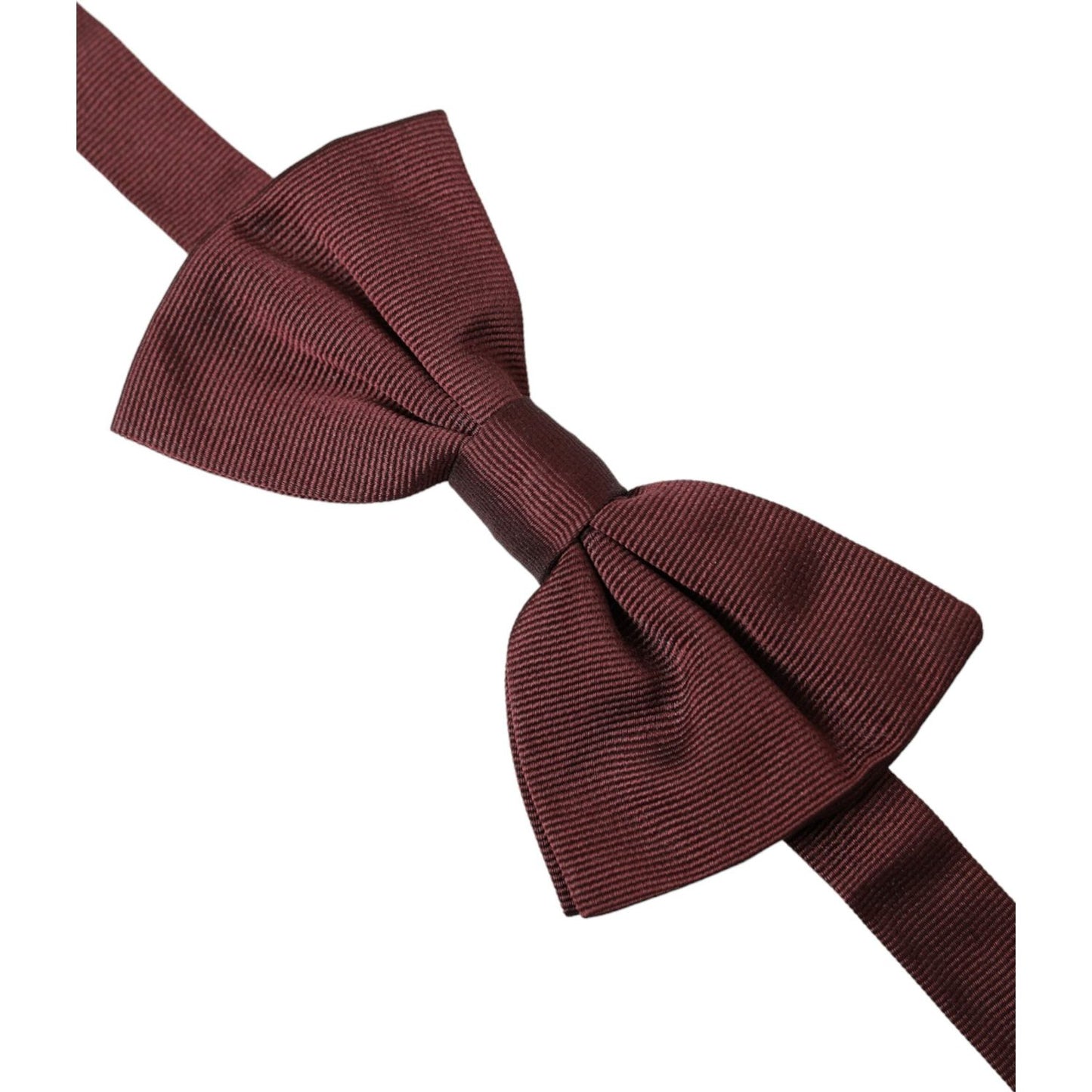 Dolce & Gabbana Maroon Silk Adjustable Neck Men Bow Tie Dolce & Gabbana