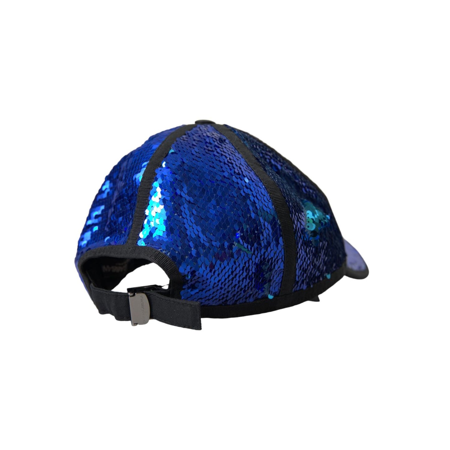 Dolce & Gabbana Royal Blue Sequin Baseball Hat Men