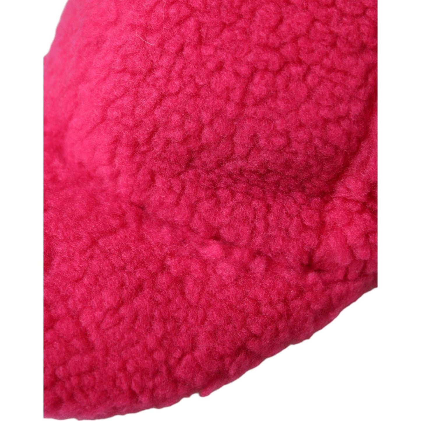 Dolce & Gabbana Pink Fleece Plush Baseball Hat Men Dolce & Gabbana