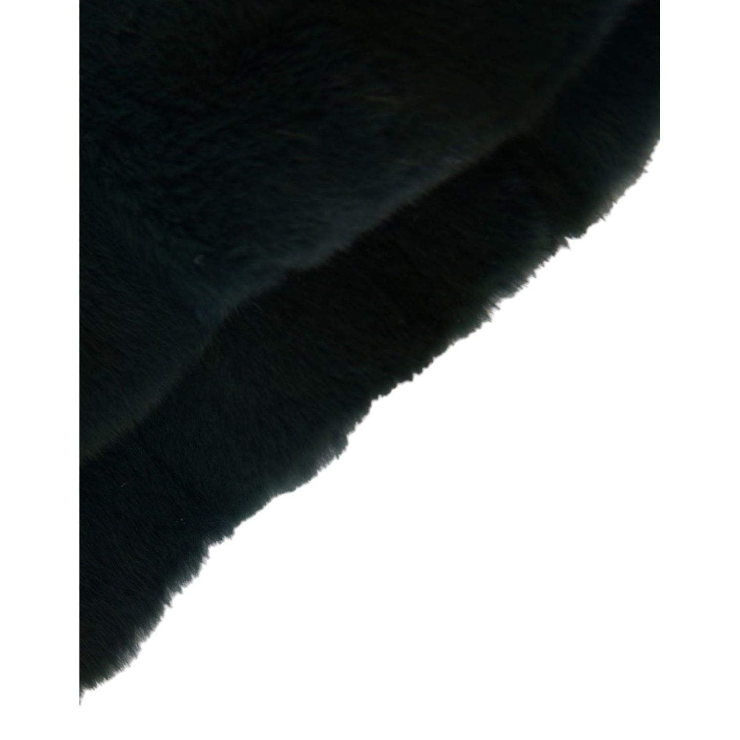 Dolce & Gabbana Black Weasel Fur Whole Head Wrap Hat