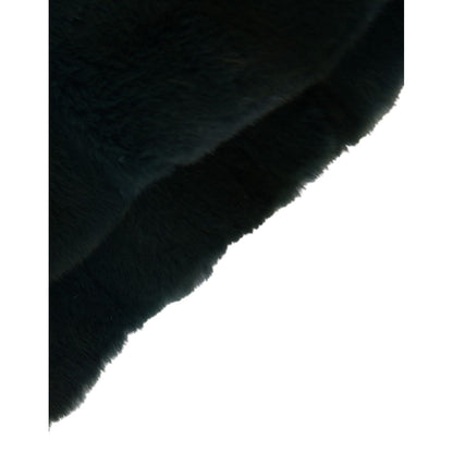 Dolce & Gabbana Black Weasel Fur Whole Head Wrap Hat