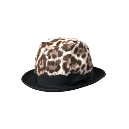 Dolce & Gabbana Multicolor Leopard Women Fedora Hat