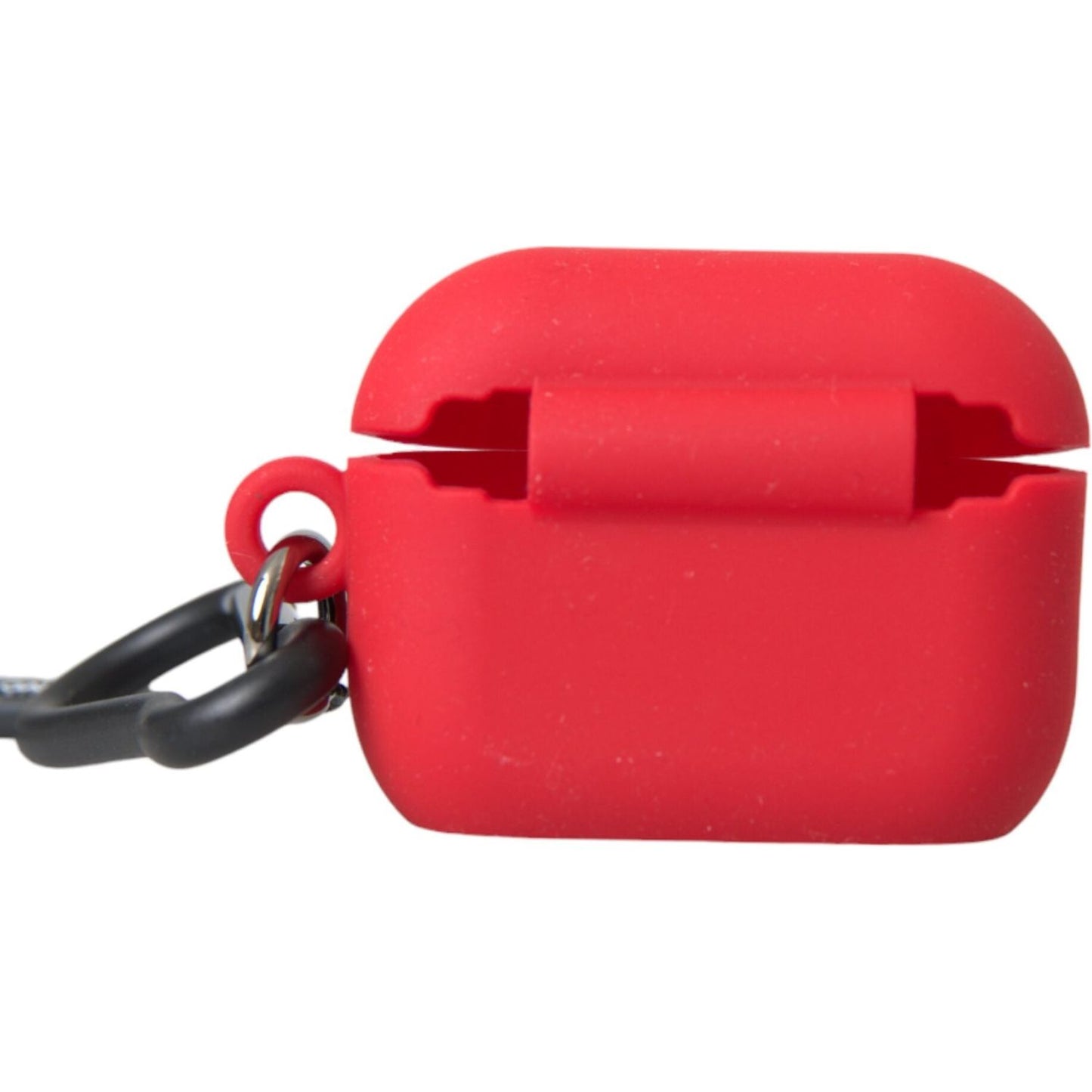 Dolce & Gabbana Red Silicone Rubber Logo Embossed Airpods Case Dolce & Gabbana