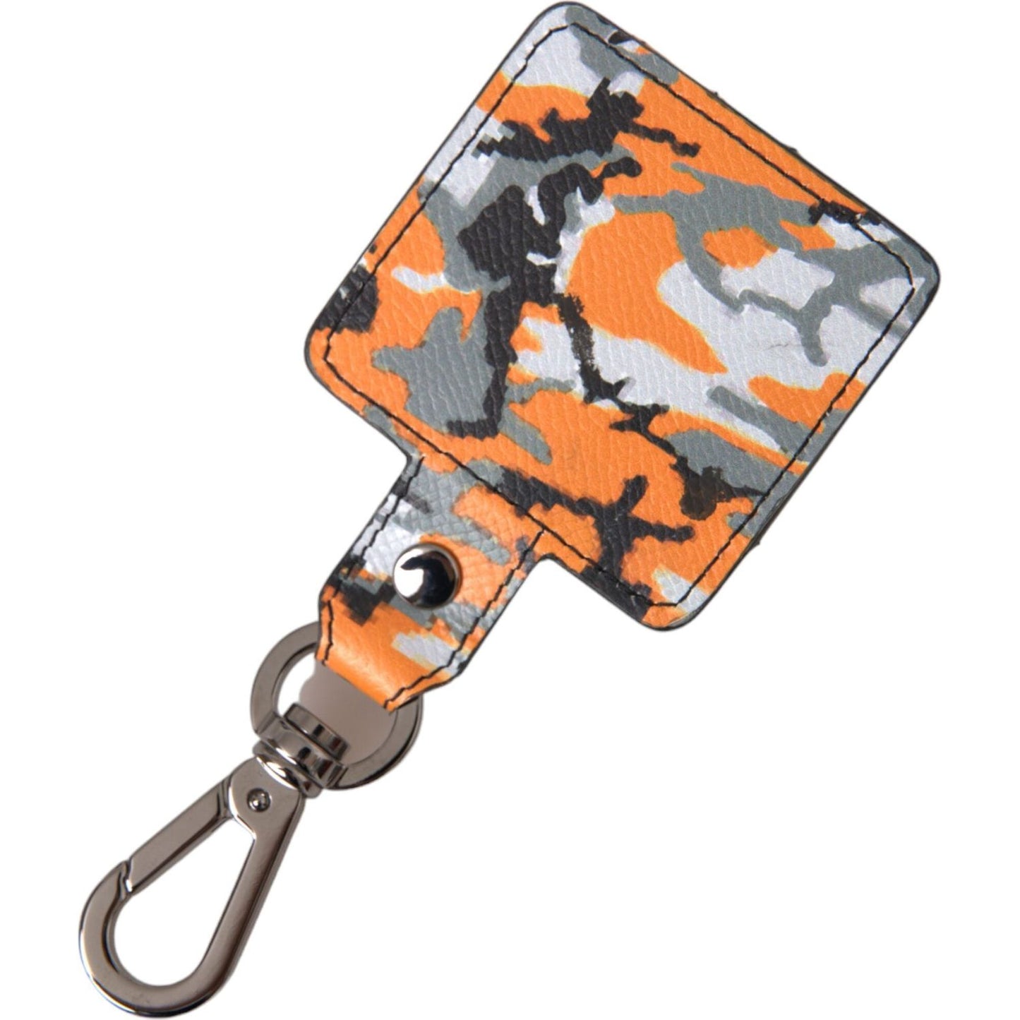 Dolce & Gabbana Multicolor Camouflage Print Leather Metal Airpods Case Dolce & Gabbana