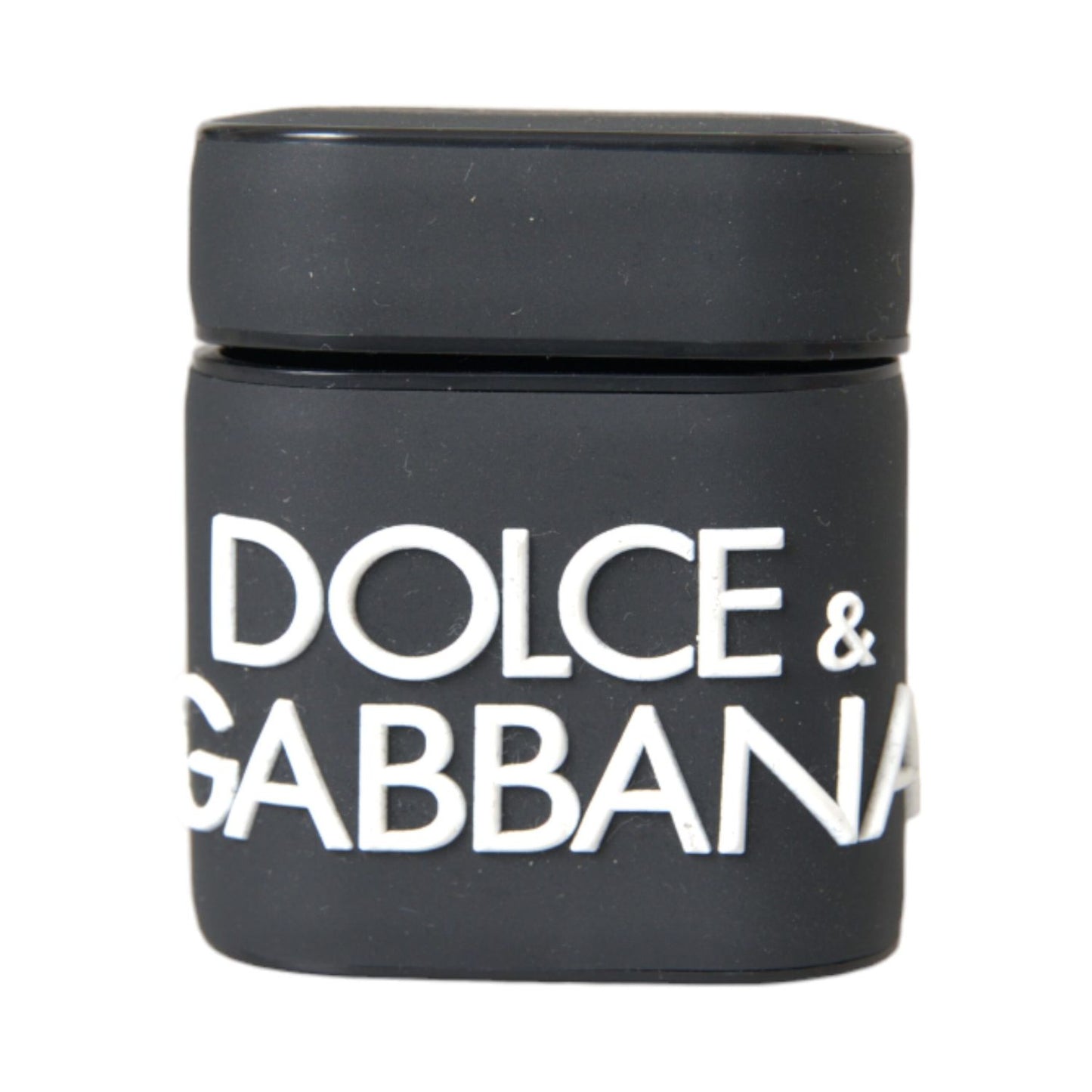 Dolce & Gabbana Black White Silicone Embossed Logo Airpods Case