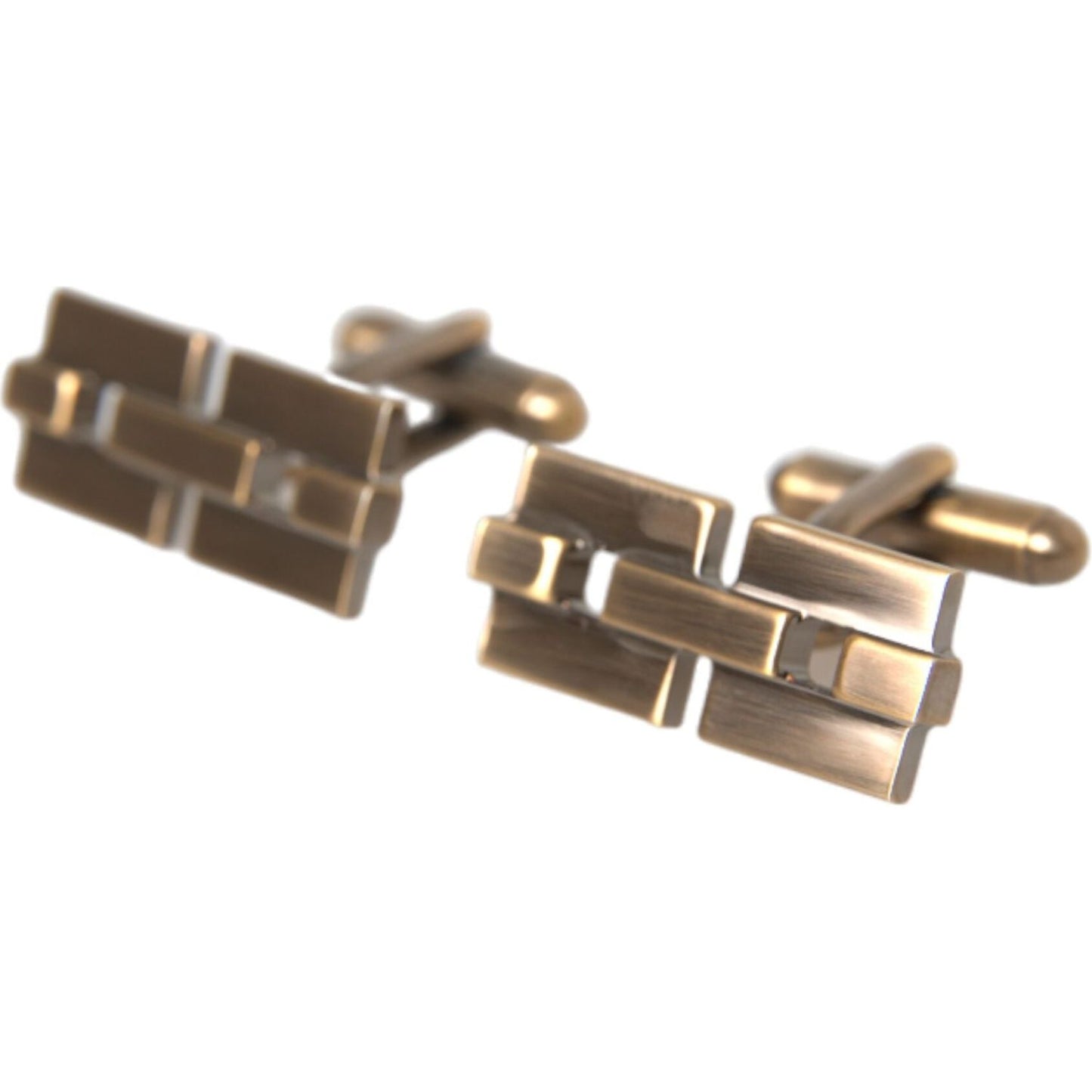 Dolce & Gabbana Gold Plated Brass Square Pin Men Cufflinks Dolce & Gabbana