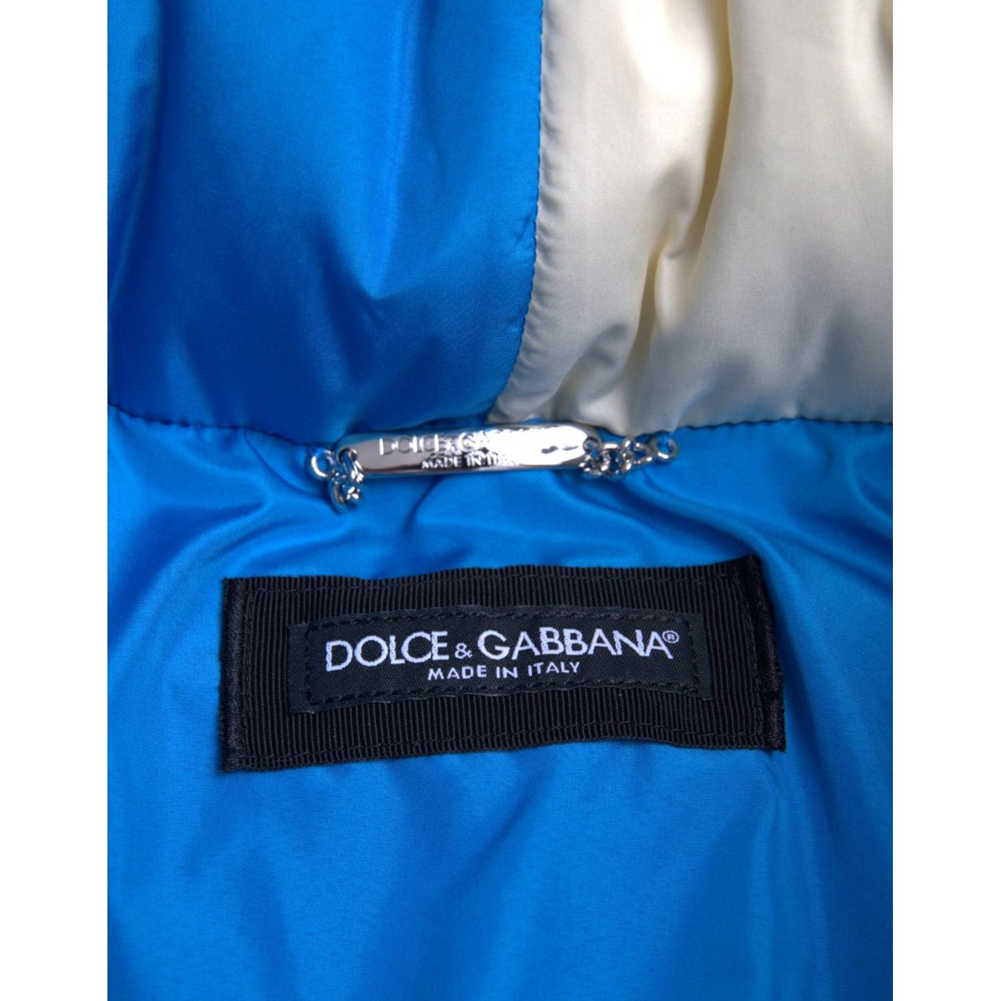 Dolce & Gabbana Multicolor Logo Windbreaker Puffer Jacket Dolce & Gabbana