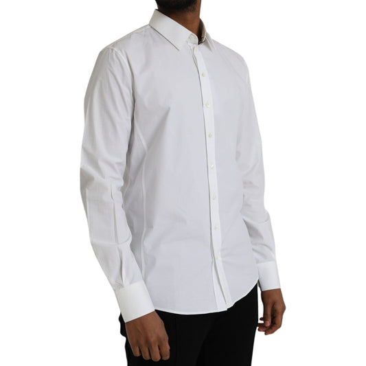 White Cotton Formal Dress Top SICILIA Shirt