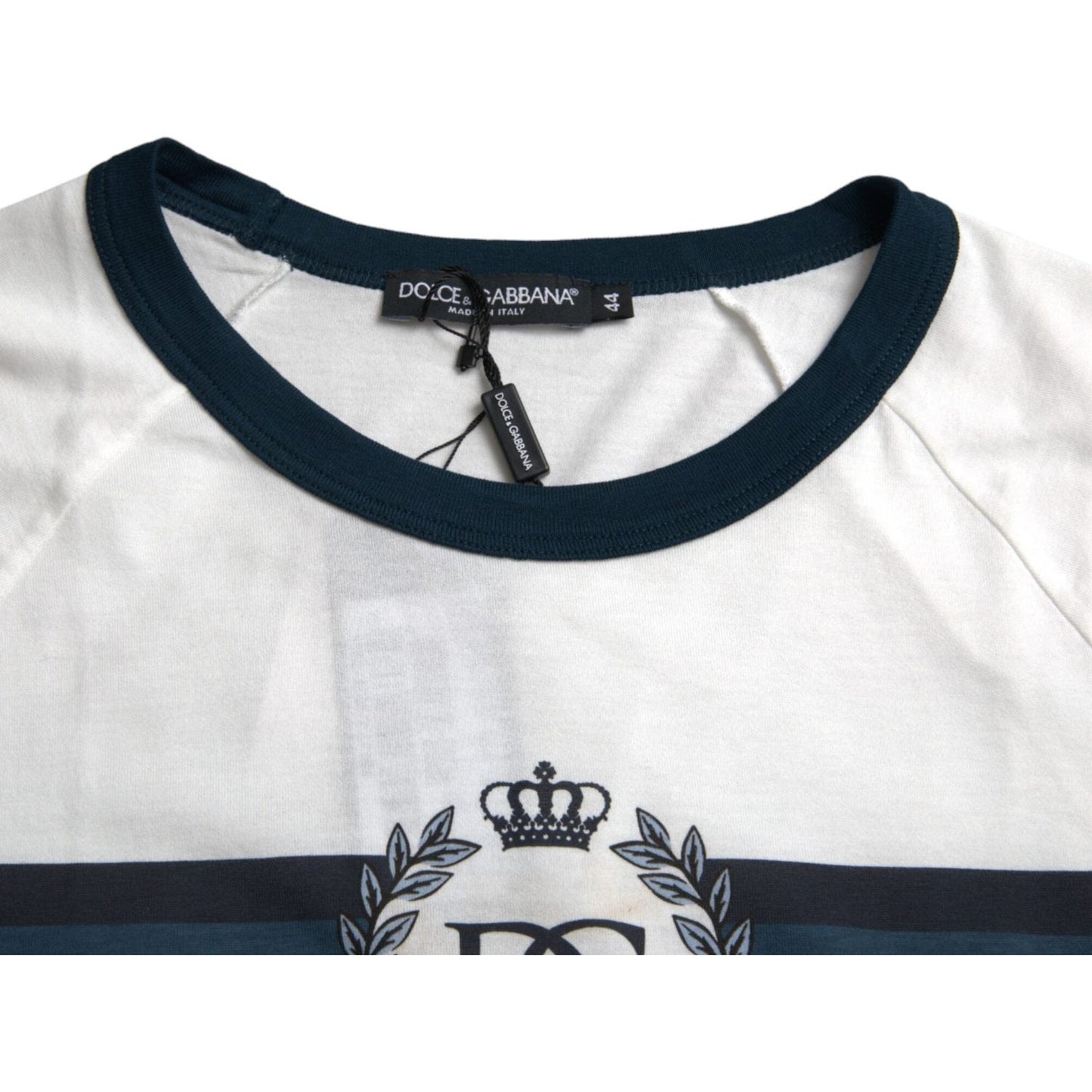 Dolce & Gabbana White D&G Logo Cotton Short Sleeves T-shirt Dolce & Gabbana