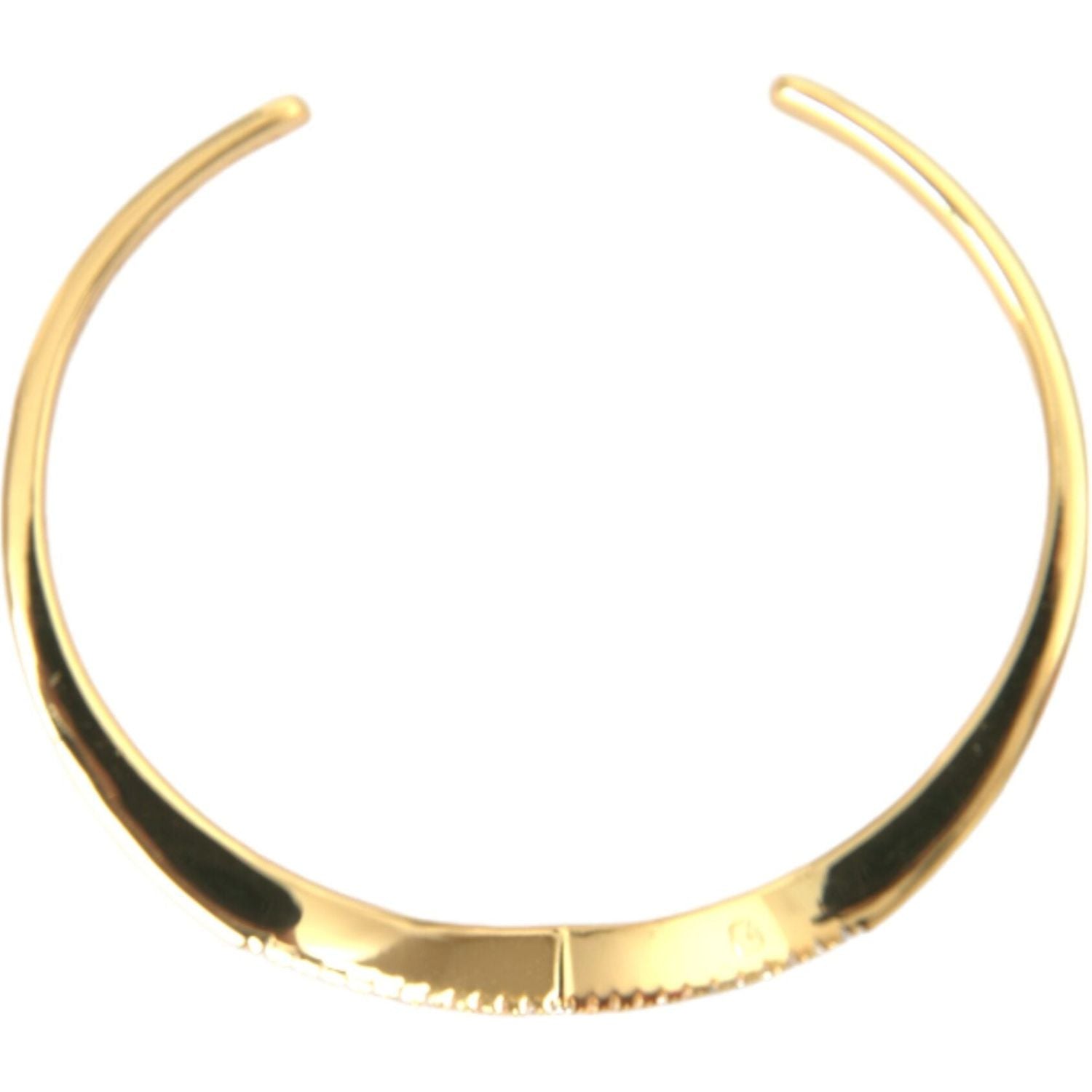 Nialaya Arched Wing Cuff Skyfall Gold CZ 925 Bracelet