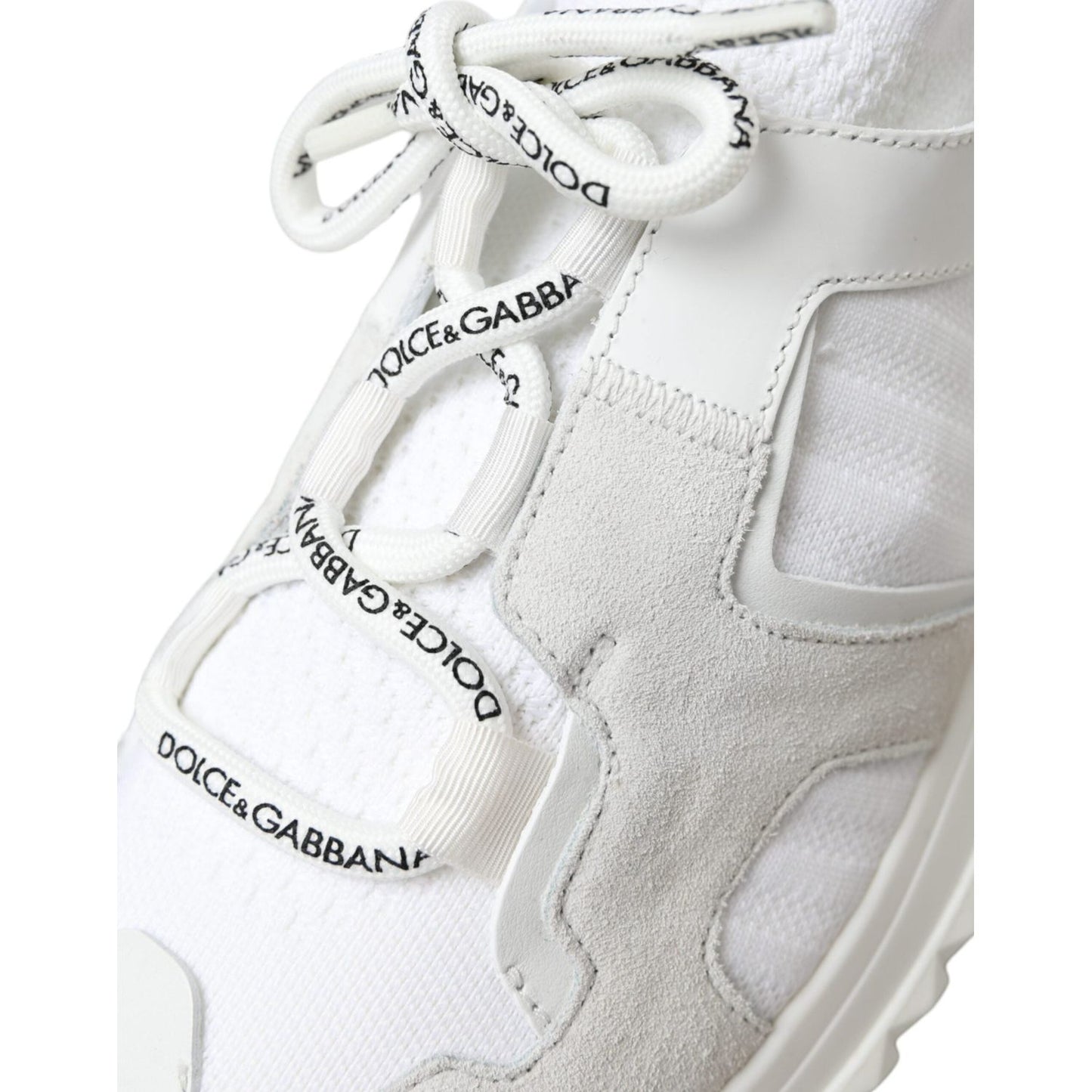 Dolce & Gabbana White Mesh Sorrento Trekking Sneakers Men Shoes Dolce & Gabbana