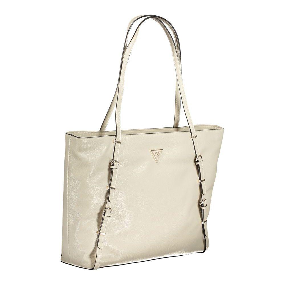 Guess Jeans Beige Polyethylene Handbag Guess Jeans