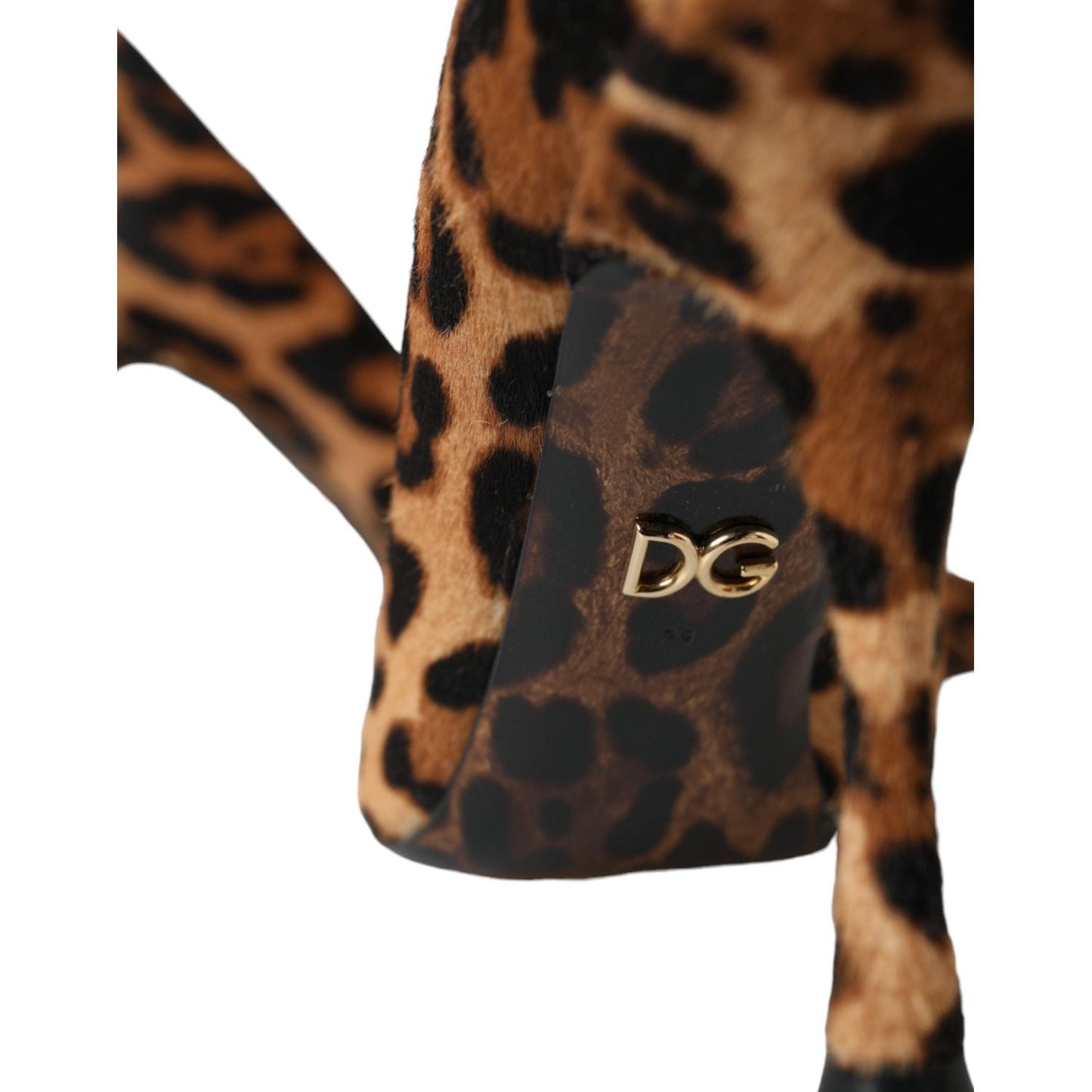 Dolce & Gabbana Brown Leopard Calf Hair Heels Pumps Shoes Dolce & Gabbana