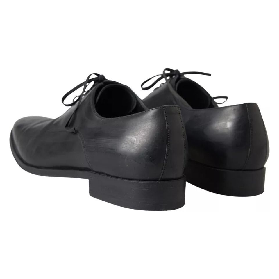 Dolce & Gabbana Black Leather Mens Formal Dress Shoes Dolce & Gabbana