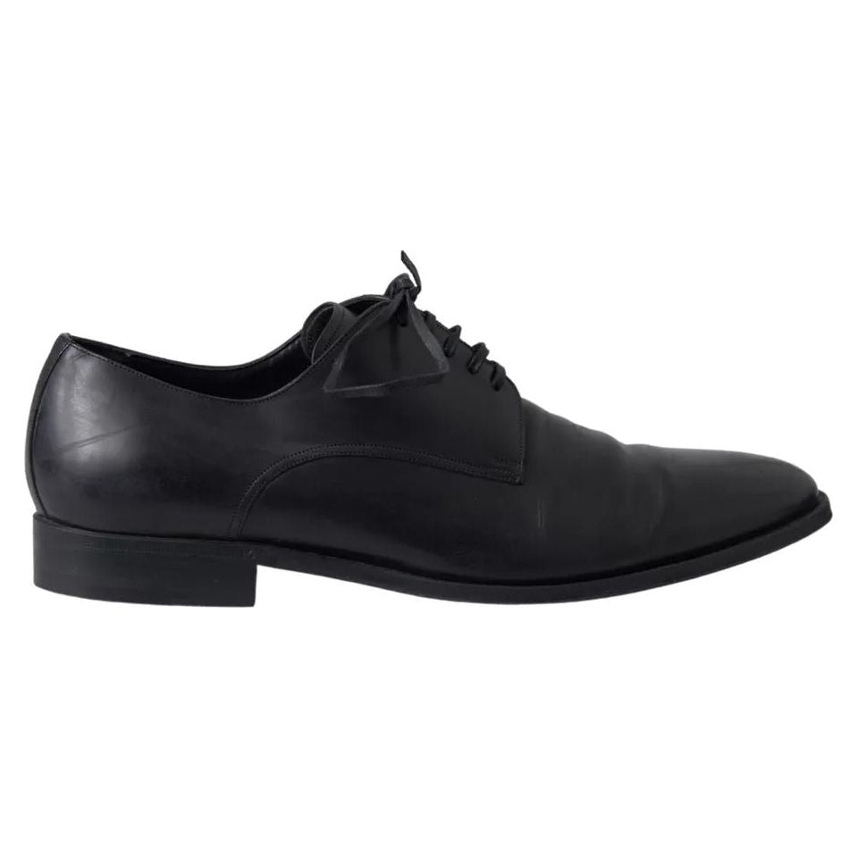 Dolce & Gabbana Black Leather Mens Formal Dress Shoes Dolce & Gabbana