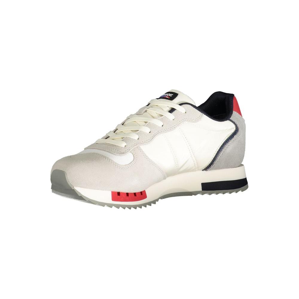 Blauer White Polyester Sneaker Blauer