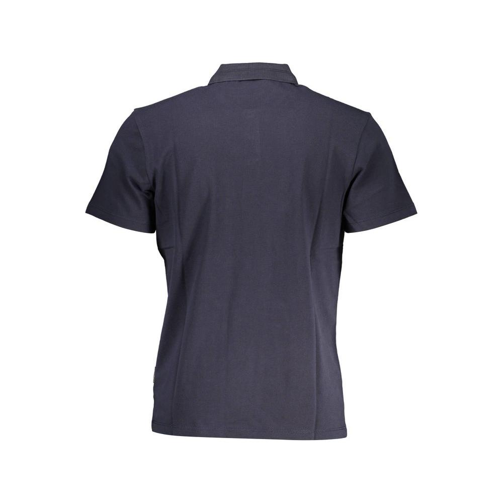 Napapijri Blue Cotton Men Polo Napapijri