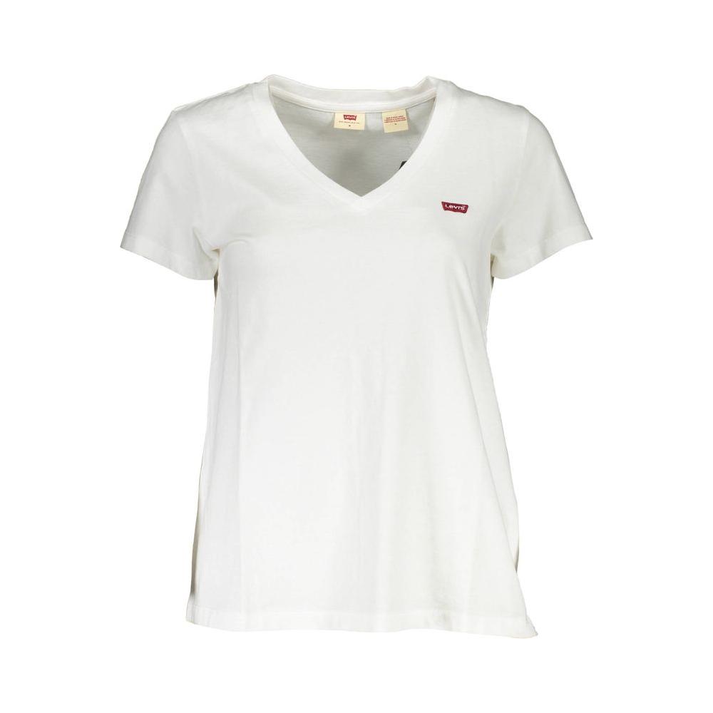 Levi's White Cotton Women T-Shirt Levi's