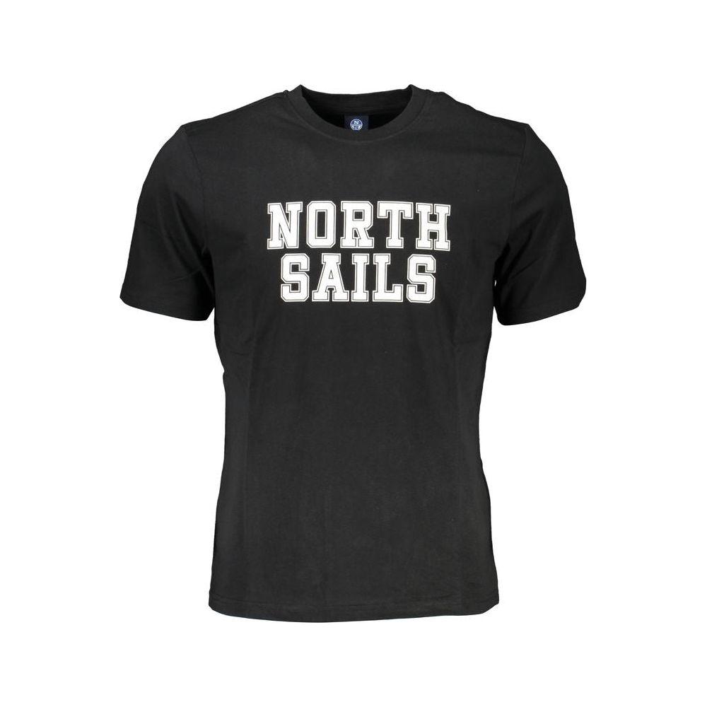 North Sails Black Cotton T-Shirt North Sails