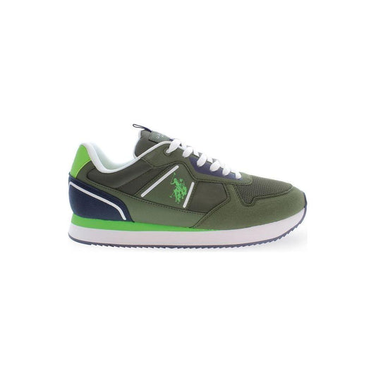 U.S. POLO ASSN. Green Polyester Men Sneaker U.S. POLO ASSN.