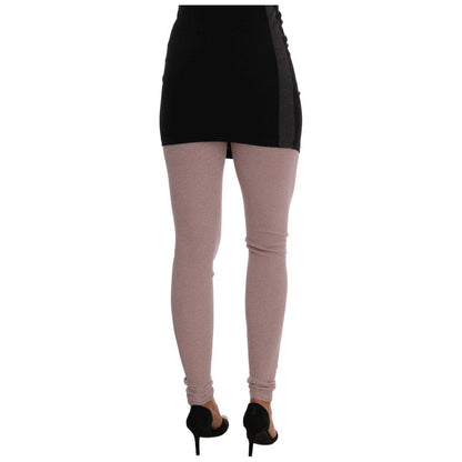 Dolce & Gabbana Pink Stretch Waist Tights Stockings