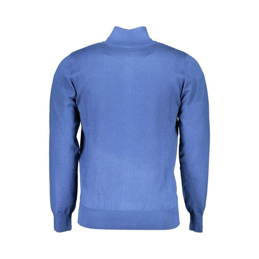 U.S. Grand Polo Blue Nylon Sweater U.S. Grand Polo