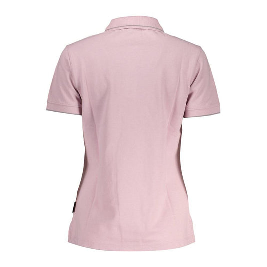 Napapijri Pink Cotton Women Polo Shirt Napapijri