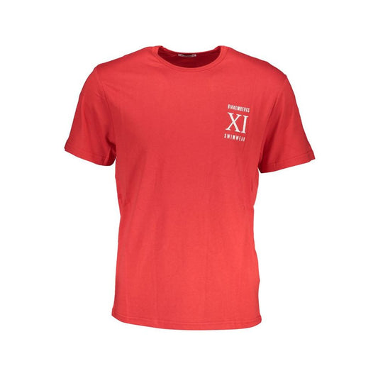 Bikkembergs Red Cotton T-Shirt Bikkembergs