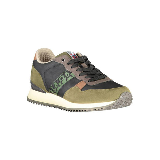 Napapijri Green Polyester Men Sneaker Napapijri