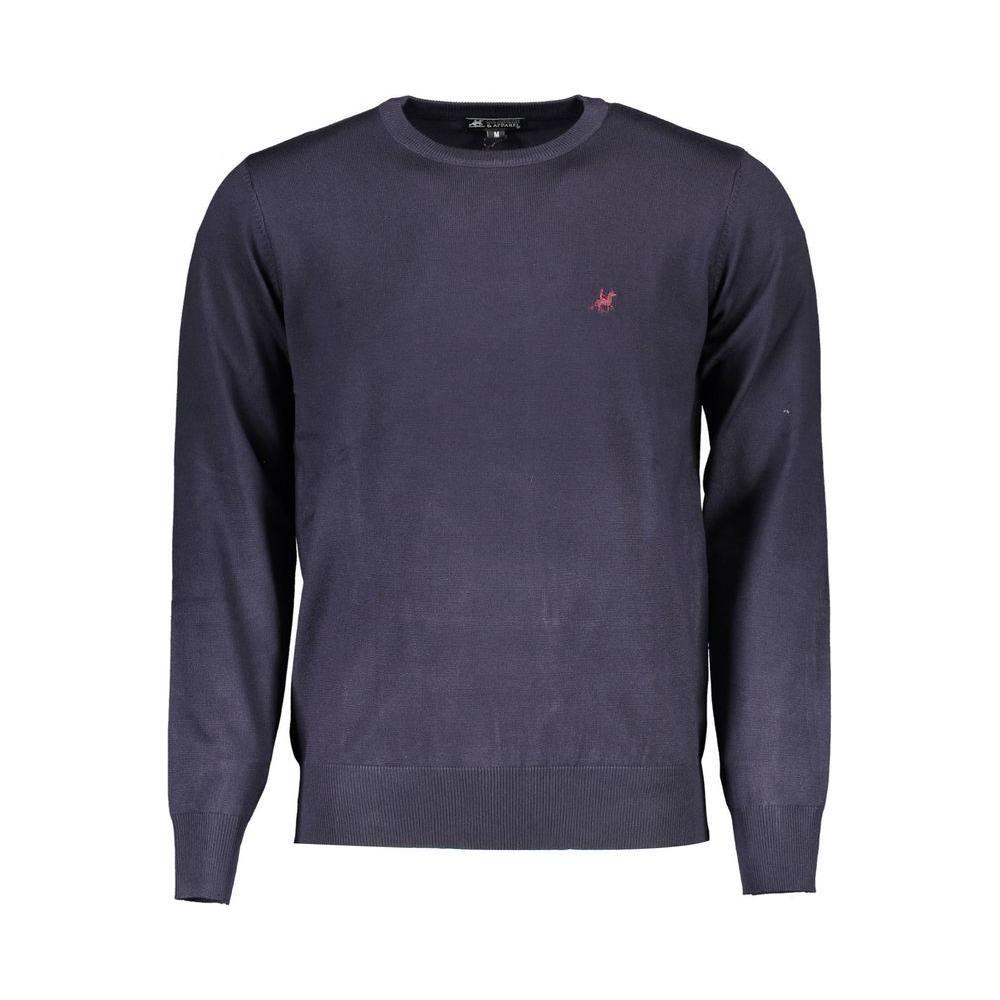 U.S. Grand Polo Blue Viscose Men Sweater U.S. Grand Polo