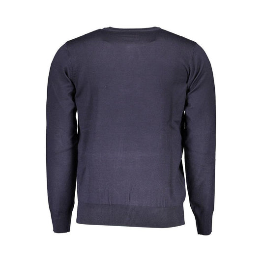 U.S. Grand Polo Blue Viscose Men Sweater U.S. Grand Polo