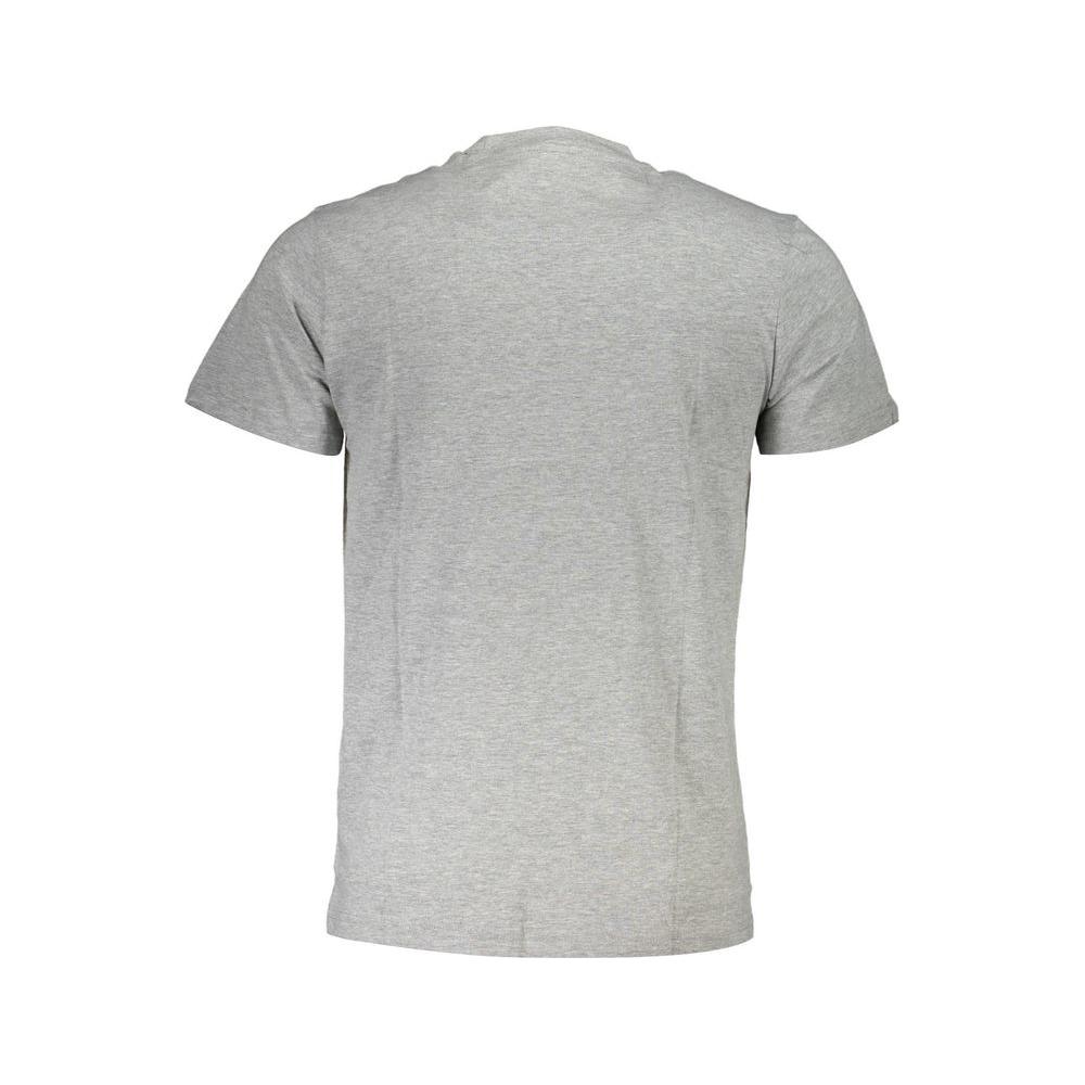 Cavalli Class Gray Cotton T-Shirt Cavalli Class