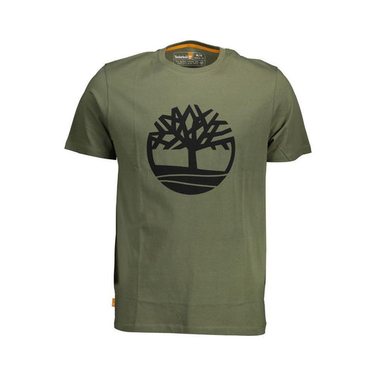 Timberland Green Organic Cotton Tee with Signature Logo Timberland