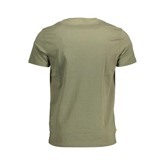 Timberland Green Cotton Men T-Shirt Timberland