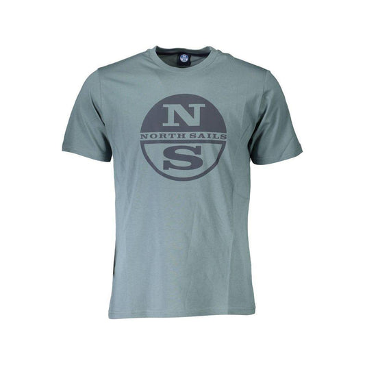 North Sails Green Cotton Men T-Shirt North Sails