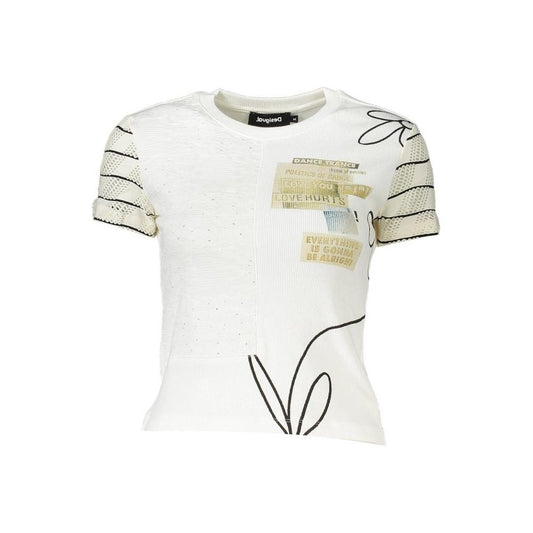 Desigual White Cotton Women Top Desigual