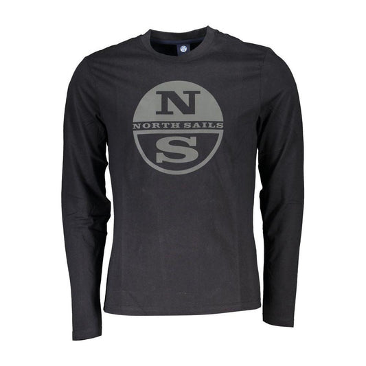 North Sails Black Cotton T-Shirt North Sails