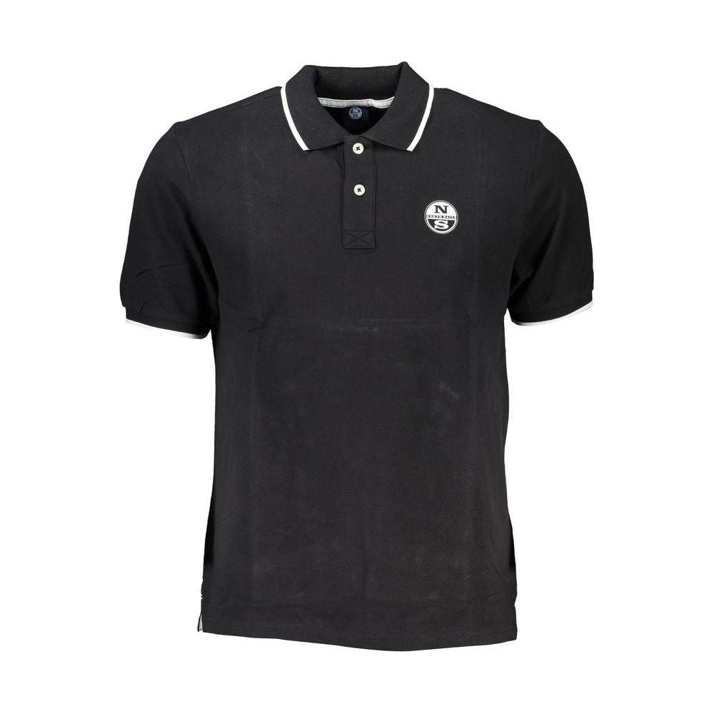 North Sails Black Cotton Polo Shirt North Sails