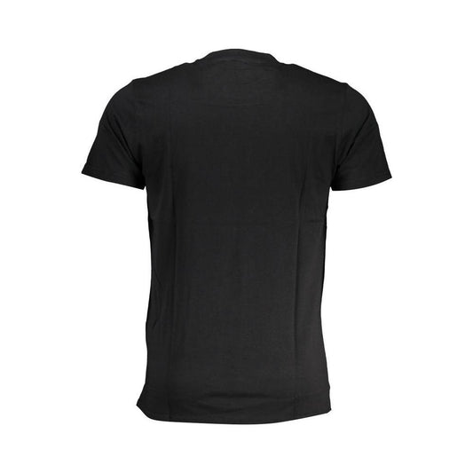 Cavalli Class Black Cotton T-Shirt Cavalli Class