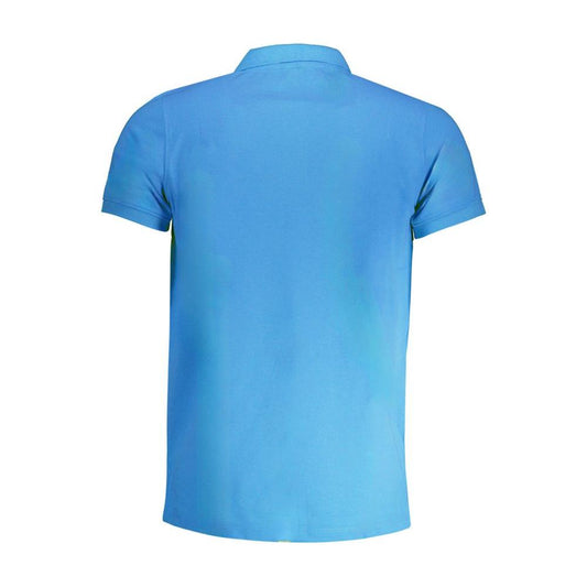 Blue Cotton Polo Shirt