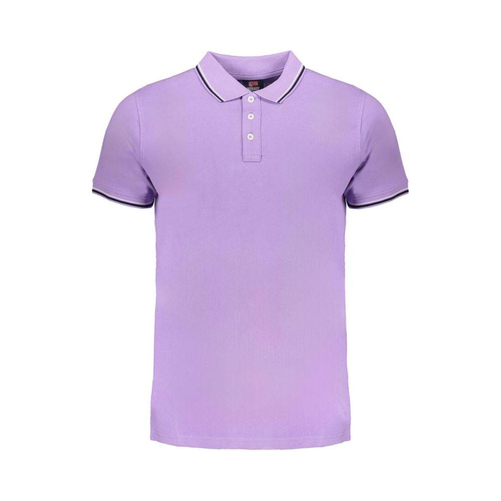 Norway 1963 Purple Cotton Polo Shirt Norway 1963