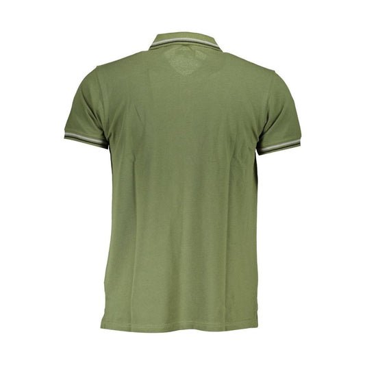 Cavalli Class Green Cotton Polo Shirt Cavalli Class