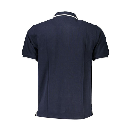 Blue Cotton Polo Shirt