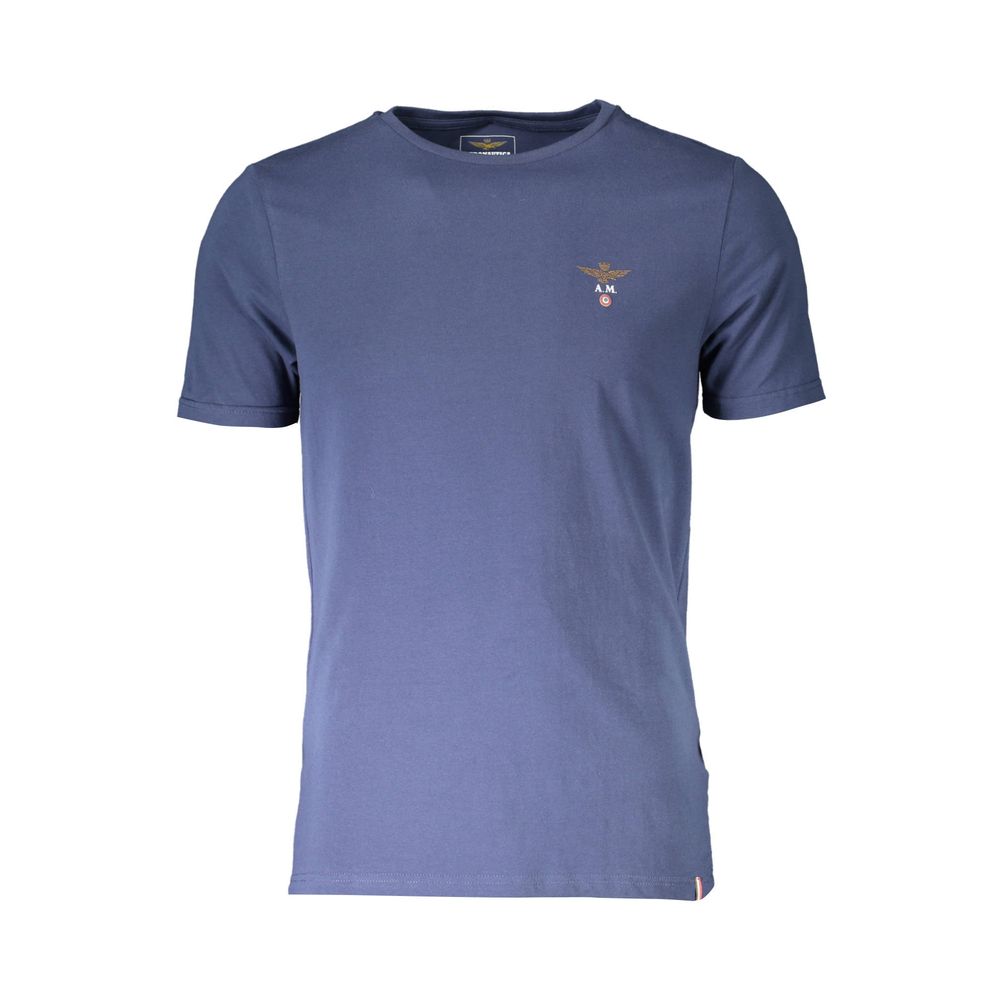 Aeronautica Militare Blue Cotton T-Shirt Aeronautica Militare