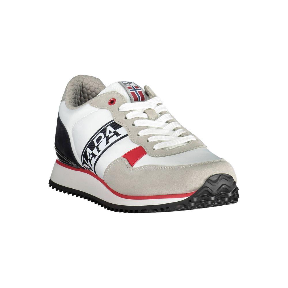 Napapijri White Polyester Men Sneaker Napapijri