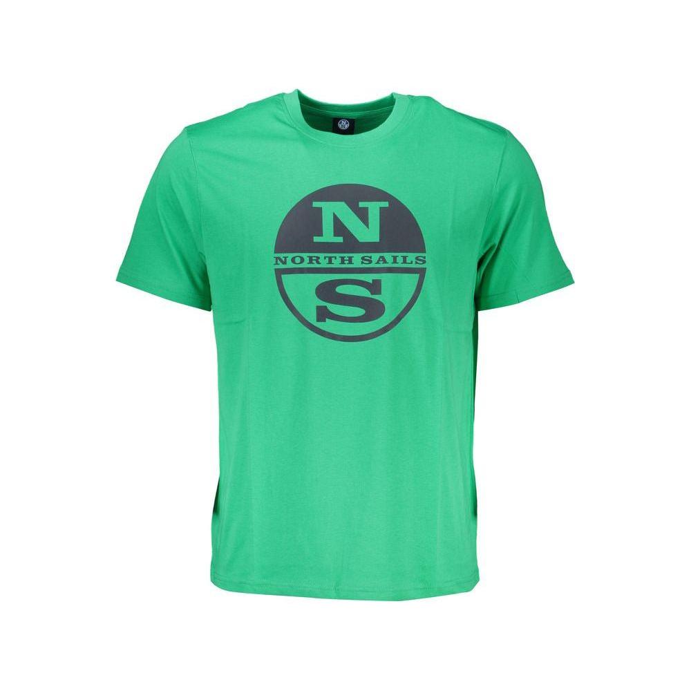 North Sails Green Cotton T-Shirt North Sails