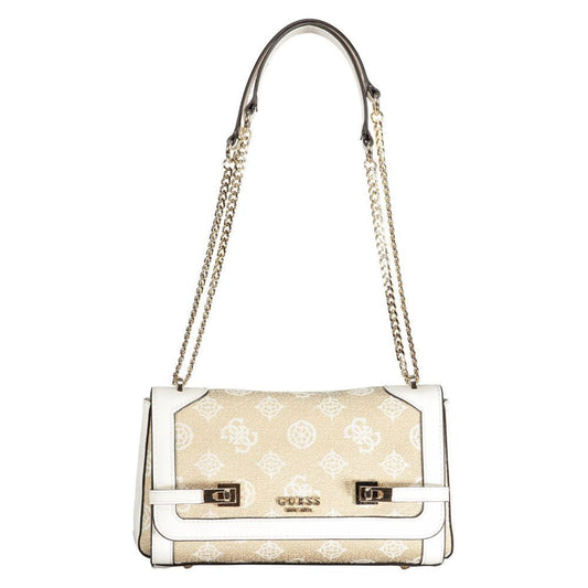 Guess Jeans White Cotton Handbag Guess Jeans