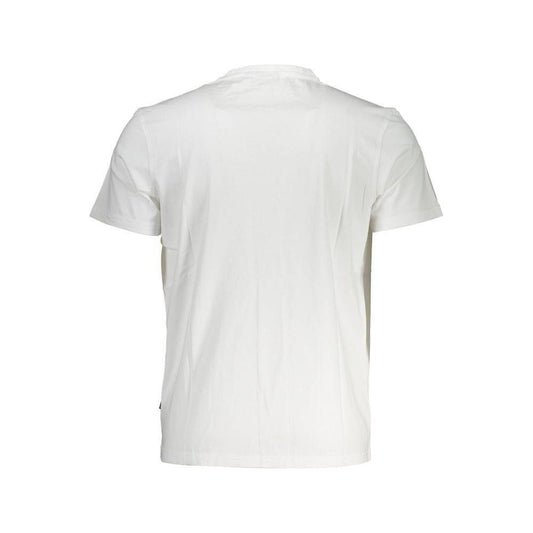 Napapijri White Cotton Men T-Shirt Napapijri